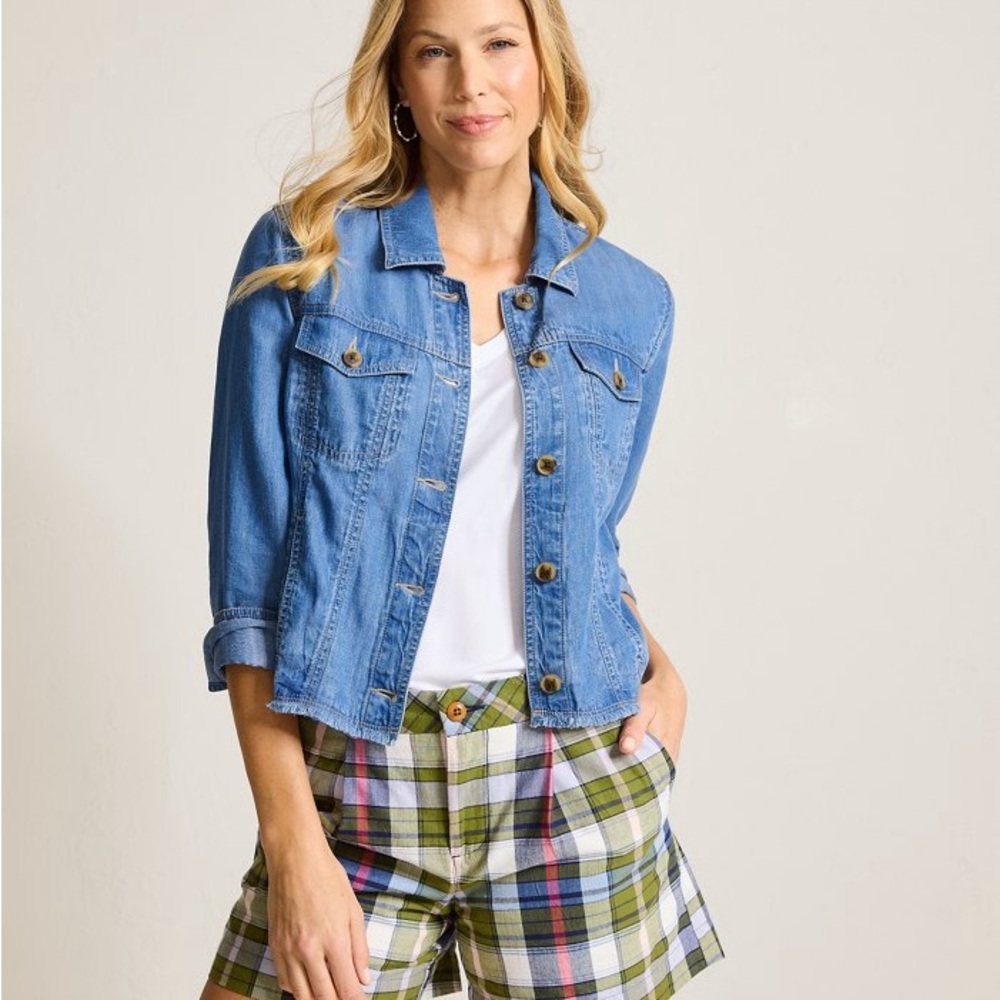 Tommy Bahama Chambray O'Lei Linen-Blend Denim Jacket